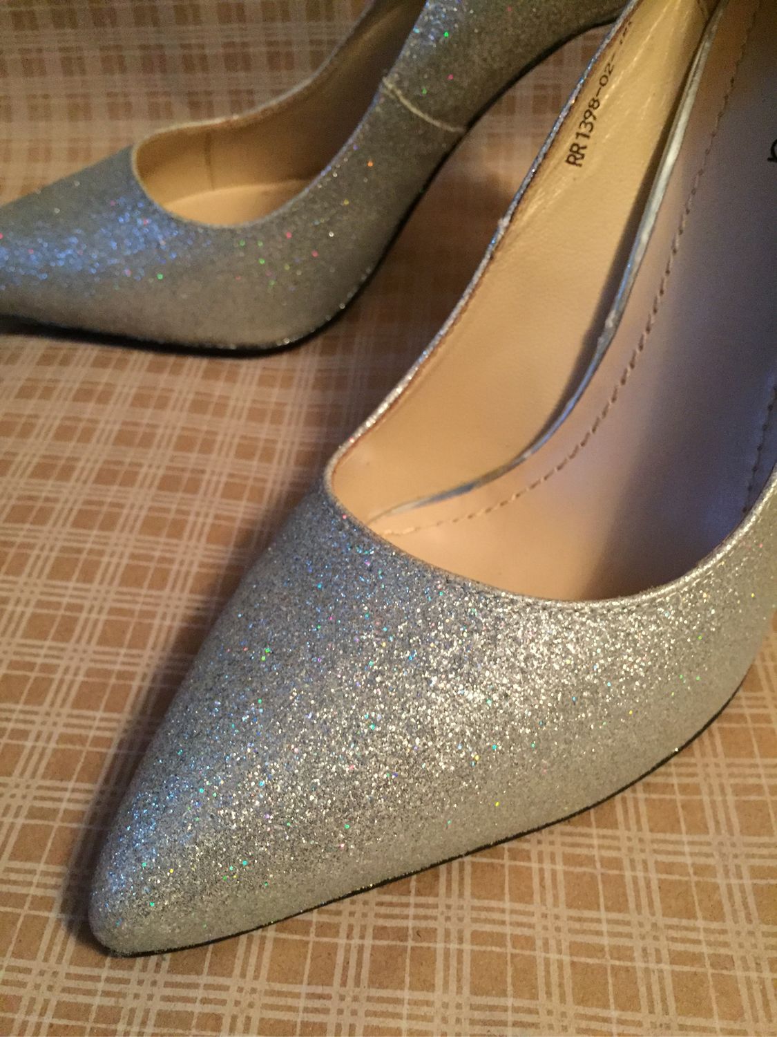 Винтаж: Туфли Ria Rosa. Кожа. Текстиль. Италия. «Серебрянные».Оригинал ...