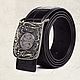 Genuine crocodile leather belt, with a 'libra' buckle'!, Straps, St. Petersburg,  Фото №1