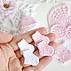 Knitted decor for scrap Set ' My baby'. Scrapbooking Elements. Natalie crochet flowers. My Livemaster. Фото №5