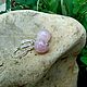 Серьги Inspirea из мадагаскарского розового кварца Серебро 925. Серьги классические. Неврова Наталья. Интернет-магазин Ярмарка Мастеров.  Фото №2