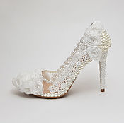 Свадебный салон handmade. Livemaster - original item Wedding shoes (37). Handmade.