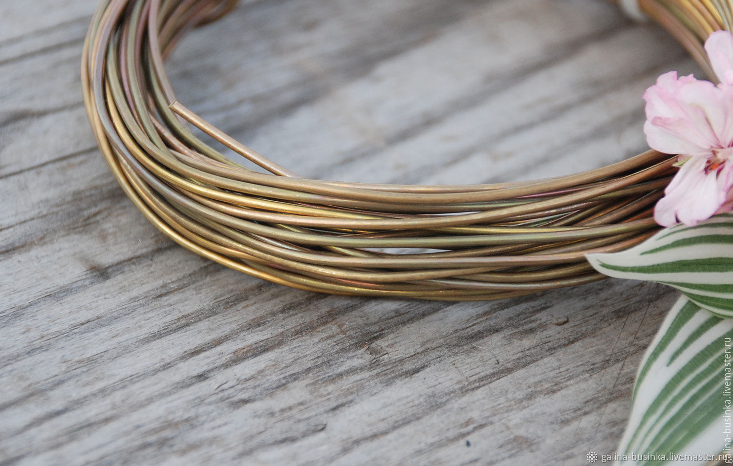 Brass Wire Diameter 0.5 mm (5 m) for Modeling and Crafts