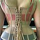 Transparent linen corset with straps Beige 16 bones. Corsets. Darya Vecher Шёлковое нижнее бельё Корсеты. My Livemaster. Фото №6