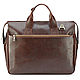 Leather business bag 'mark '(brown). Men\'s bag. Russian leather Guild. My Livemaster. Фото №5