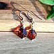 Amber. Earrings 'Pomegranate seeds' amber steel. Earrings. Frollena II. Natural Baltic amber. My Livemaster. Фото №4