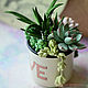 Interior arrangement with succulents. Composition. KG_flowers. My Livemaster. Фото №5