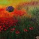 Order "Tuscany. Poppies" oil Painting. Kind paintings by Irina Belozerova. Livemaster. . Pictures Фото №3