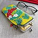 Estuche para gafas de perlas con fermuarom 'mundillo'. Eyeglass case. SilkArt Tatyana. My Livemaster. Фото №4