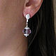 Amethyst earrings, silver earrings with amethyst cubic zirconia. Earrings. Irina Moro. Online shopping on My Livemaster.  Фото №2