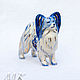 Papillon ' Gzhel in gold'. Figurines. Moscow Kerry (porcelaindogs). Online shopping on My Livemaster.  Фото №2