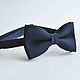 Tie Depth / bow tie Navy blue, groom's bowtie. Ties. Respect Accessories. Online shopping on My Livemaster.  Фото №2