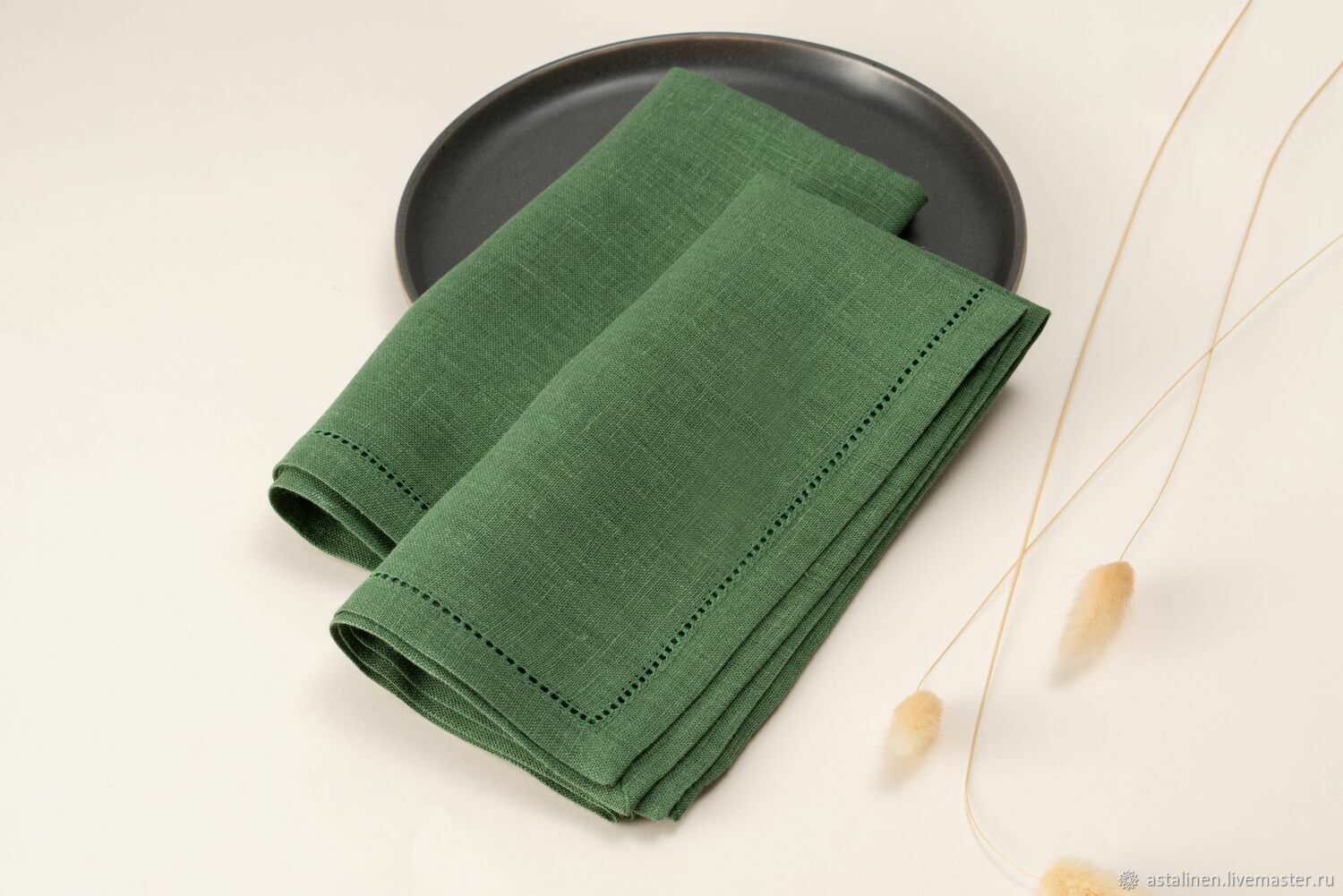 Салфетка с мережкой зеленая купить в интернет-магазине Ярмарка Мастеров ...