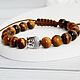 Order Tiger Eye 'Eye of Shiva' Bracelet. The star of Siberia. Livemaster. . Bead bracelet Фото №3