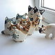 Order Cats (cats-hunters series). Porcelain story. Livemaster. . Figurines Фото №3