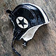 Головные уборы: Кожаная шапка-шлем Star Helmet Black. Шапки. HotCaps. Ярмарка Мастеров.  Фото №5