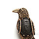 the Raven brooch. Copper brooch black crow. Bird brooch made of copper, lava. Brooches. kotryoshka (kapo4ka). Online shopping on My Livemaster.  Фото №2