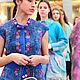 Войлочный жилет Розы на голубом жилет нуновойлок. Жилеты. Марина Зива. Ярмарка Мастеров.  Фото №5