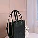 Order leather bag in green. migotobags. Livemaster. . Classic Bag Фото №3