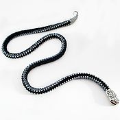 Украшения handmade. Livemaster - original item Black Viper bead harness. Handmade.