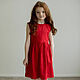 Red linen dress for Molly girl, Childrens Dress, Kaliningrad,  Фото №1