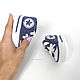 Botines de Zapatillas de punto para niño recién nacido, azul. Gift for newborn. babyshop. Ярмарка Мастеров.  Фото №5