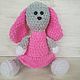 A soft bunny in a pink dress. Stuffed Toys. Leksadekor (leksadekor). My Livemaster. Фото №5