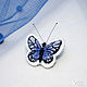 Mini butterfly brooch. Brooches. Soleatoys. My Livemaster. Фото №5