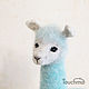 Order Llama in turquoise, a toy made of wool. touch-me. Livemaster. . Felted Toy Фото №3
