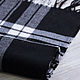 Black and white warm men's plaid scarf PLATKOFF, Scarves, Moscow,  Фото №1