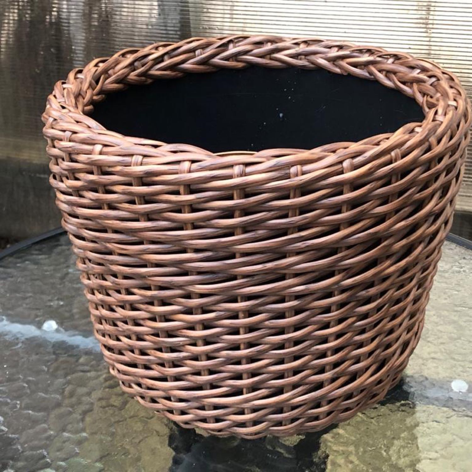 Кашпо плетёное из искусственного ротанга. Объём 10 литров – заказать на ...