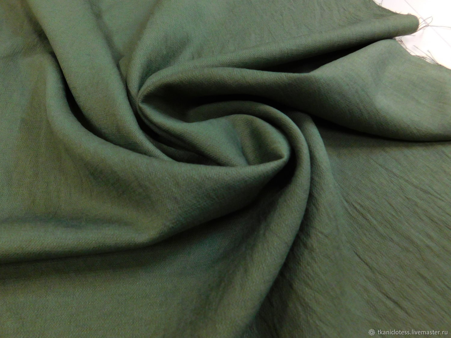 Ткани: Крапива жатая "Хаки" купить в интернет-магазине Ярмарка Мастеров ...