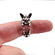 Серебряное Кольцо Корги, Колечко Вельш-Корги, Колечко Собачка. Кольца. Hover Handmade Jewelry. Ярмарка Мастеров.  Фото №6