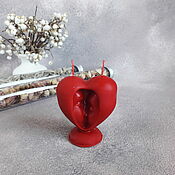 Сувениры и подарки handmade. Livemaster - original item Beeswax Candle Kiss, lovers. Handmade.