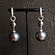 Earrings with cotton pearl. Congo earrings. Jewelry by Burdo. Online shopping on My Livemaster.  Фото №2