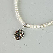 Украшения handmade. Livemaster - original item Pearl necklace with removable pendant. Handmade.