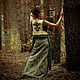 Green Jacquard Linen Vest with Applique «Forest Owl». Vests. mongolia. My Livemaster. Фото №6