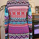 Order tunic: Woolen knitted tunic 'Bright ornament'. Shop Tatiana Panova. Livemaster. . Tunics Фото №3