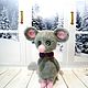 Mouse with butterfly. Stuffed Toys. JuliaCrochetToys. My Livemaster. Фото №4
