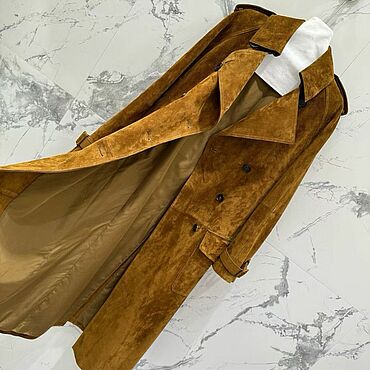Одежда ручной работы. Ярмарка Мастеров - ручная работа Замшевый тренч. Handmade.