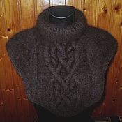 Аксессуары handmade. Livemaster - original item Knitted dickey Black. Handmade.