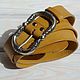 Women's leather belt Horizantal. Straps. MnogoSnega. Online shopping on My Livemaster.  Фото №2