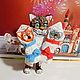 Ватная ёлочная игрушка. Кот с котятами. Новогодний декор. Елочные игрушки. Домовой Уют. Ярмарка Мастеров.  Фото №5