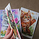 3 pcs. postcards: ' Fluffy pranksters', kittens. Cards. katfray. My Livemaster. Фото №5