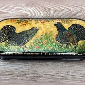 Сумки и аксессуары handmade. Livemaster - original item Capercaillie .Eyeglass case with miniature painting. Handmade.