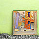 Картина на холсте Закоулки из оранжевых домов, Картины, Санкт-Петербург,  Фото №1