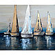 Interior painting Sailboats painting boats sailing regatta, Pictures, Izhevsk,  Фото №1