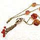 Necklace with pendant 'Avon' (carnelian, vintage). Necklace. Pani Kratova (panikratova). Online shopping on My Livemaster.  Фото №2