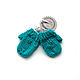 Doll mittens 5 cm knitted emerald, Clothes for dolls, Moscow,  Фото №1