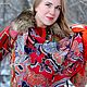Кумачовый чарующий платочек для самых любимых .Батик шелковый платок. Платки. Платок Батик ANNLOOK Анна Лукьянова. Интернет-магазин Ярмарка Мастеров.  Фото №2