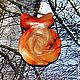 Suspension: Carved rose agate. Pendants. Good fairies. Online shopping on My Livemaster.  Фото №2